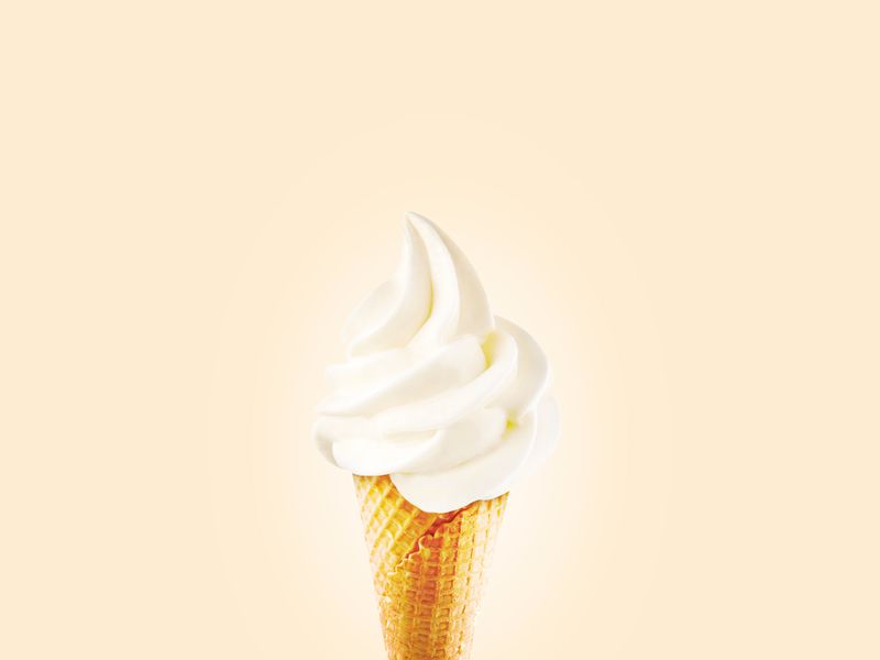 Soft serve ice cream at Pizza Ranch